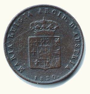 obverse: PARMA - Maria Luigia - 3 Cent. 1830.