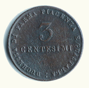 reverse: PARMA - Maria Luigia - 3 Cent. 1830.