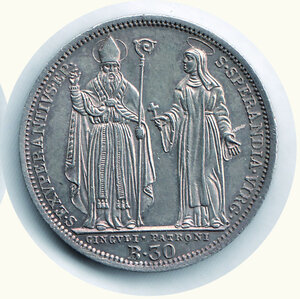 reverse: ROMA - Pio VIII (1829-1830) - Testone da 30 Baiocchi 1830