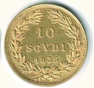 reverse: ROMA - Gregorio  XVI (1831-1846) - 10 Scudi1836 An. VI.