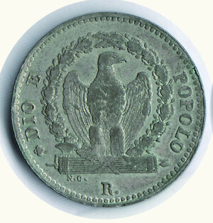 obverse: ROMA - II Repubblica Romana - 8 Baiocchi 1849.