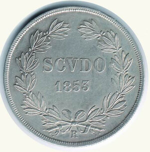 reverse: ROMA - Pio IX - Scudo 1853 An. VI.