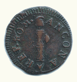 obverse: ANCONA - I Repubblica romana - 2 Baiocchi 1799 - Bruni 2.