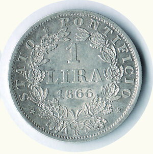 reverse: ROMA - Pio IX - Lira 1866