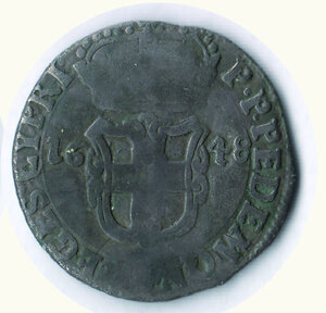 reverse: SAVOIA - Carlo Emanuele II (reggenza) - 5 Soldi 1648 - MIR 762/B.