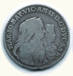 obverse: SAVOIA - Vittorio Amedeo II (reggenza) - ½ Lira 1679 - Cudazzo 948/b.