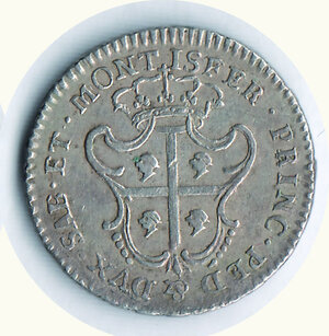 reverse: SAVOIA - Carlo Emanuele III (monetazione per la Sardegna) - Reale nuovo 1768.