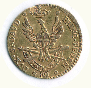 reverse: SAVOIA - Vittorio Amedeo III -  1/4 Doppia 1786 (unico anno di coniazione).