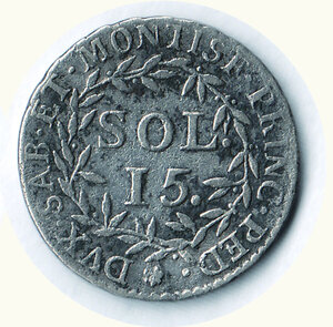 reverse: SAVOIA - Vittorio Amedeo III - 15 Soldi 1794.