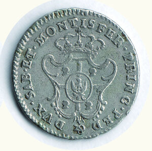 reverse: SAVOIA - Vittorio Amedeo III - Reale 1774 - Zecca Torino (conservazione elevata per il tipo).