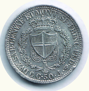 reverse: CARLO FELICE - 50 Centesimi 1827