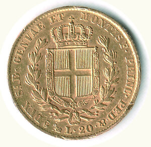 reverse: CARLO ALBERTO -  20 Lire 1834 To.