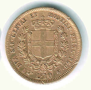 reverse: VITTORIO EMANUELE II - 10 Lire 1853