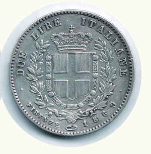 reverse: VITTORIO EMANUELE II - 2 Lire 1860 Firenze