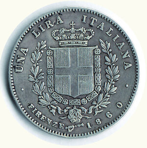 reverse: VITTORIO EMANUELE II - Re eletto - Lira 1860