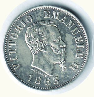 obverse: VITTORIO EMANUELE II - 50 Cent. 1863 Mi - Valore.