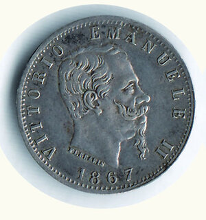 obverse: VITTORIO EMANUELE II - 20 cent 1867 valore To.