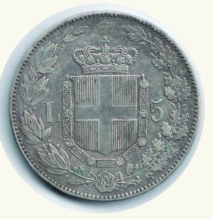 reverse: UMBERTO I - 5 Lire 1879.