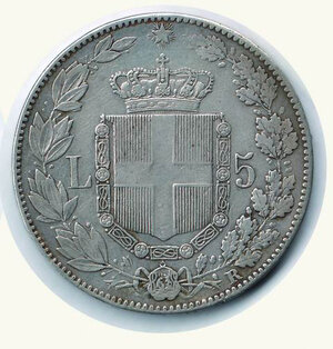 reverse: UMBERTO I - 5 Lire 1879