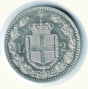 reverse: UMBERTO I - 2 Lire1881.