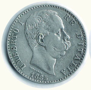 obverse: UMBERTO I - 2 Lire 1885.