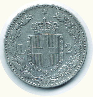 reverse: UMBERTO I - 2 Lire 1885.