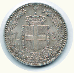 reverse: UMBERTO I - 2 Lire 1897