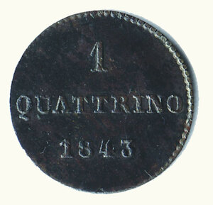 reverse: FIRENZE - Leopoldo II - Quattrino 1843