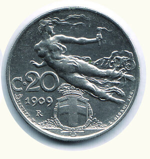 reverse: VITTORIO EMANUELE III - 20 Cent. 1909.