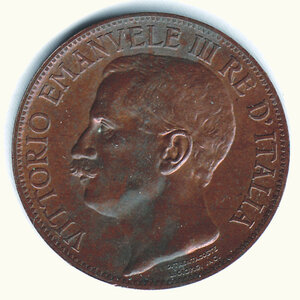 obverse: VITTORIO EMANUELE III - 10 Cent. 1911.