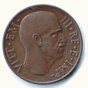 obverse: VITTORIO EMANUELE III - 5 Cent. 1936.