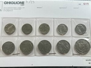 obverse: VITTORIO EMANUELE III - Lotto di 10 monete