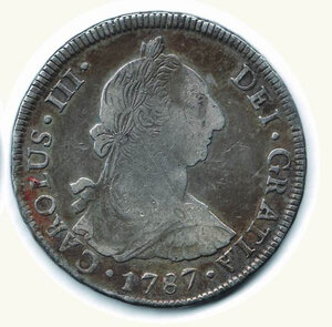 reverse: BOLIVIA - Carlo III - 8 Reales 1787