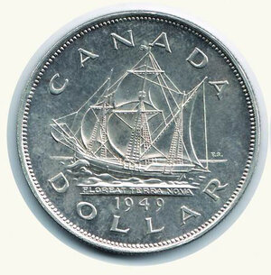 obverse: CANADA - Giorgio VI - Dollaro 1949 - KM 47.