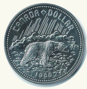 obverse: CANADA - Dollaro 1980 - Anno dell’orso sigillata.