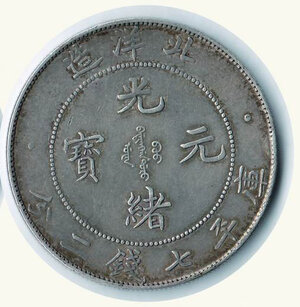 reverse: CINA - Provincia Pey Yang - Dollaro (1907-1908).