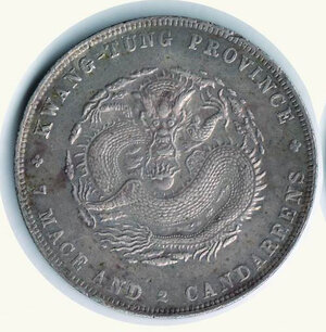 obverse: CINA - Kwang Tung - Dollar (1909)