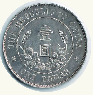 reverse: CINA - Repubblica - Dollaro 1912 - LI Yuan -Hung - Kann 638.