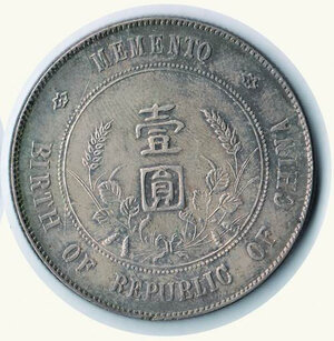 reverse: CINA Repubblica - Sun Yat Sen - Dollar (1927)