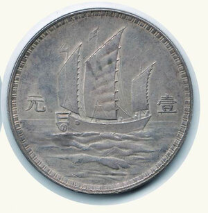 reverse: CINA Repubblica - Sun Yat Sen presidente - Dollar (1929)