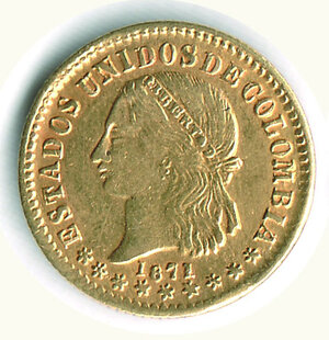 obverse: COLOMBIA - Stati Uniti di Colombia (1862-1886) - 2 Pesos 1871