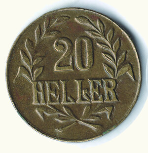 obverse: EST AFRICA IMPERIALE TEDESCO (DOA) - 20 Heller 1916T - Corona grande - Conservazione insolita per questo tipo di moneta - KM 15a, A/A.