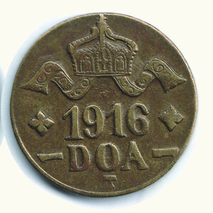 reverse: EST AFRICA IMPERIALE TEDESCO (DOA) - 20 Heller 1916T - Corona grande - Conservazione insolita per questo tipo di moneta - KM 15a, A/A.