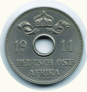 obverse: EST AFRICA IMPERIALE TEDESCO (DOA) - 10 Heller 1911° - Anno raro - KM 12.
