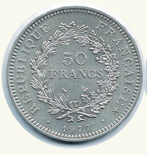 obverse: FRANCIA - 50 Franchi 1977.