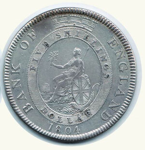 reverse: INGHILTERRA - Giorgio III - Dollaro 1804