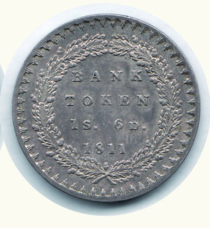 reverse: INGHILTERRA - Giorgio III (Bank of England) - 18 Pence 1811
