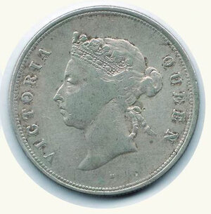 reverse: HONG KONG - Vittoria - 50 Cents 1891