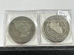 obverse: LIBERIA - Dollaro 1976 e 1977 - KM 32.