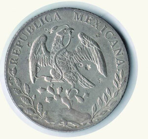 reverse: MESSICO - Mexico City - 8 Reales 1889